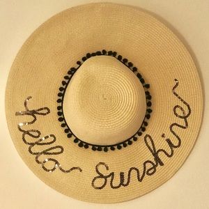 🏖VACATION SHOP! Straw hat “Hello Sunshine”